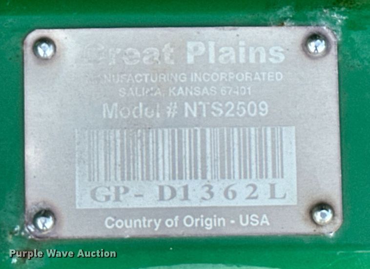 image for item DO6966 2019 Great Plains NTS2509 no-till seeder