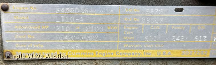 image for item DS6765 1985 Versatile 836 4WD tractor