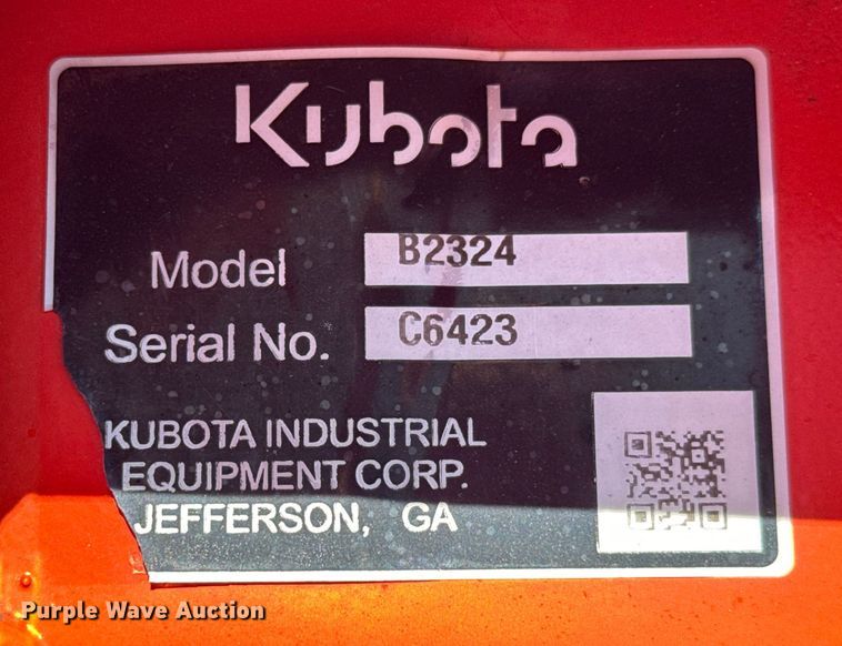 image for item DS7501 2021 Kubota  B2601HSD MFWD tractor