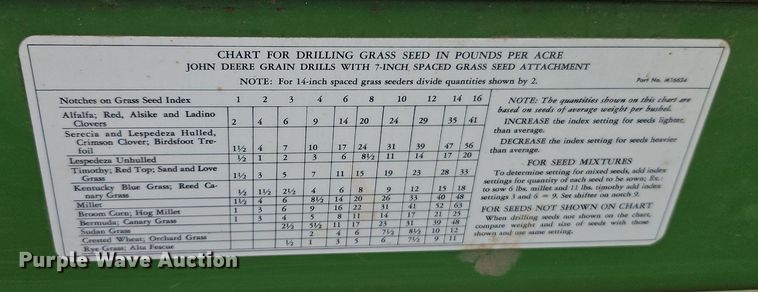 image for item EI3931 John Deere  8250 grain drill