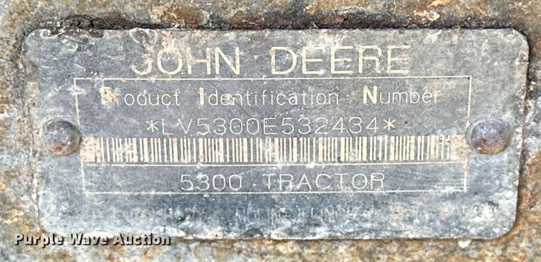 image for item EJ4413 1996 John Deere  5300 MFWD tractor