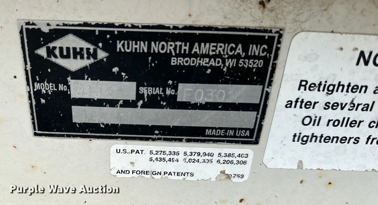 image for item EJ6342 Kuhn Knight  Slinger 8132 manure spreader