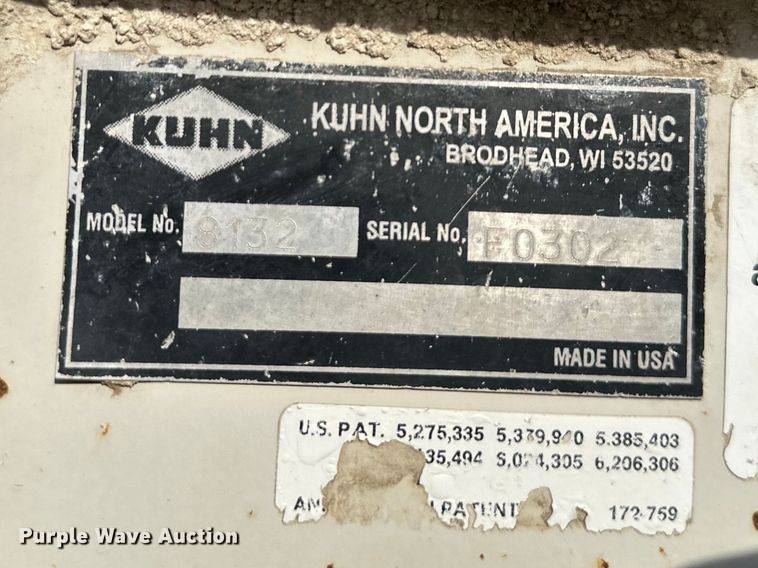 image for item EJ6343 Kuhn Knight  Slinger 8132 manure spreader