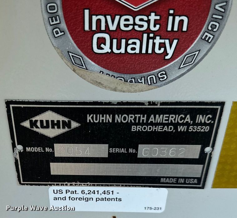 image for item EJ6345 Kuhn Knight  2054 ProPush manure spreader