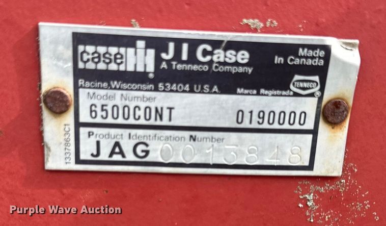 image for item EJ6984 Case  6500 concer till disk ripper