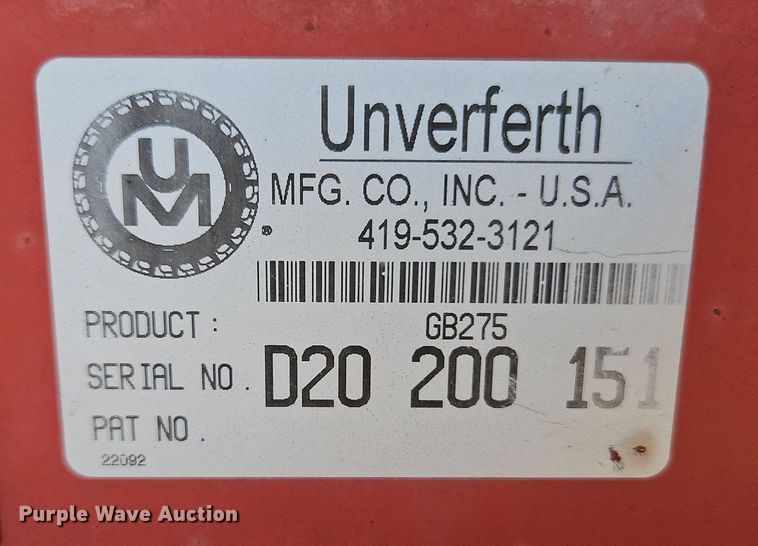 image for item IH9099 Unverferth GB275 gravity wagon