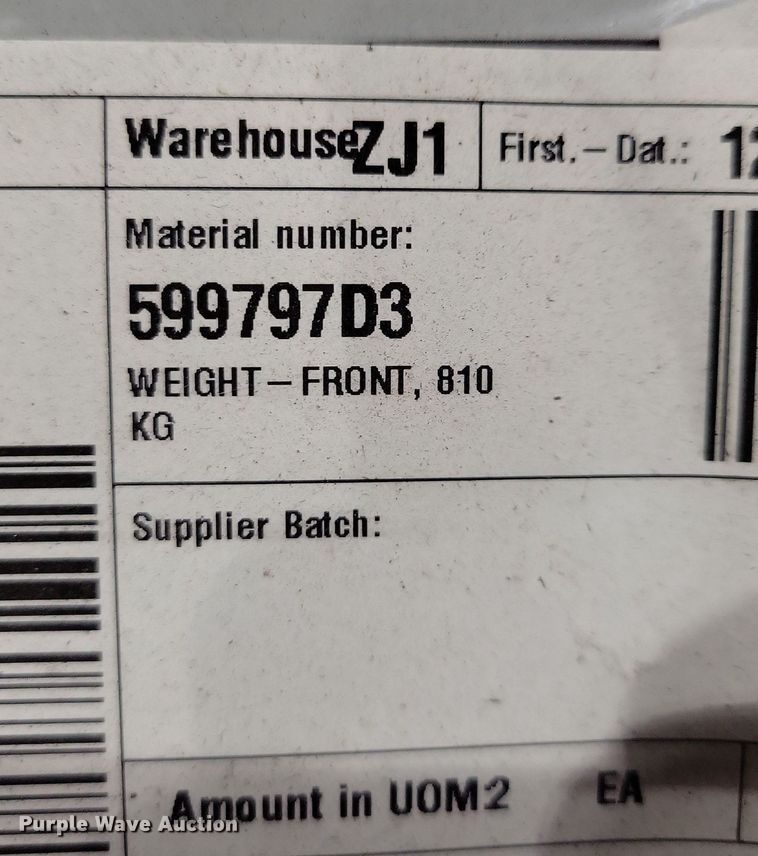 image for item KA9946 (20) AGCO front weights