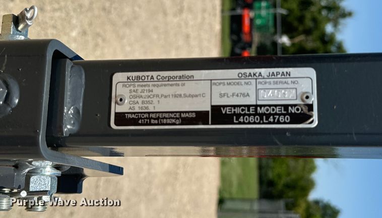 image for item NL9999 2021 Kubota L4060D HST MFWD tractor