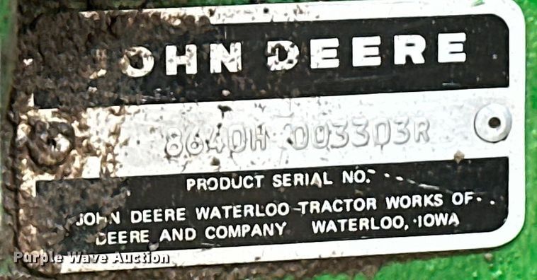 image for item OL9671 1980 John Deere 8640 4WD tractor