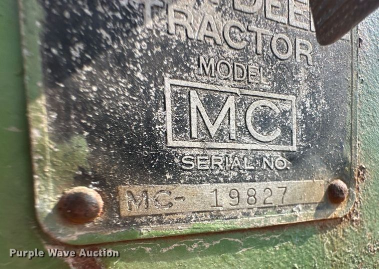 image for item OL9729 John Deere MC tractor