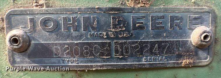 image for item OL9737 John Deere D208C grain drill