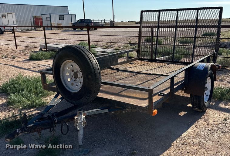 Shop built utility trailer in Andrews, TX | Item DG4428 sold | Purple Wave