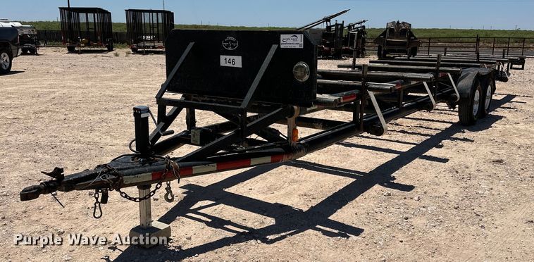 image for item DG4445 2016 Shop built pipe trailer