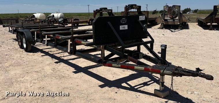 image for item DG4445 2016 Shop built pipe trailer