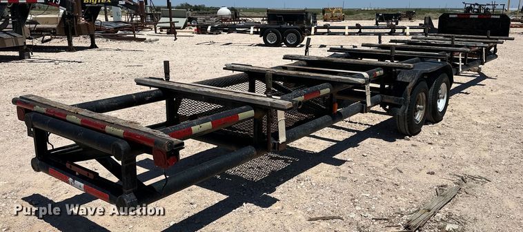 image for item DG4445 2016 Shop built pipe trailer