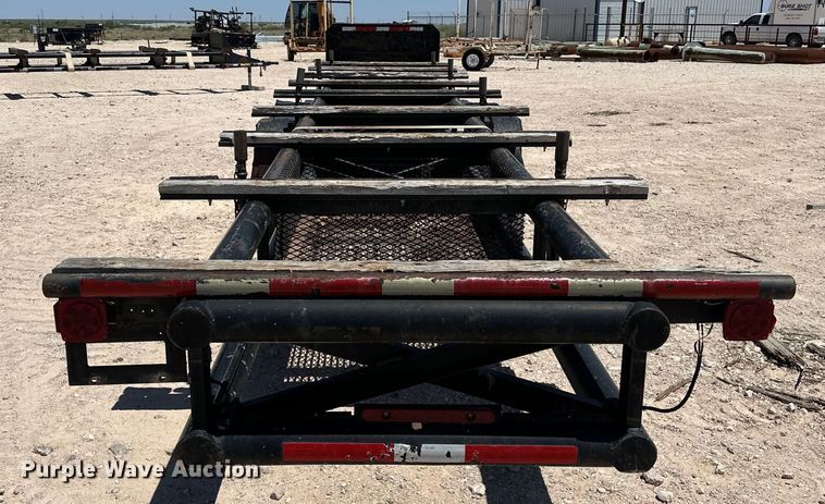 image for item DG4445 2016 Shop built pipe trailer