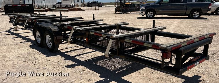 image for item DG4445 2016 Shop built pipe trailer