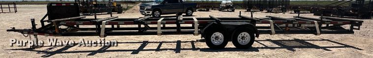 image for item DG4445 2016 Shop built pipe trailer