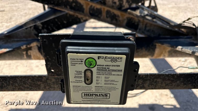 image for item DG4445 2016 Shop built pipe trailer