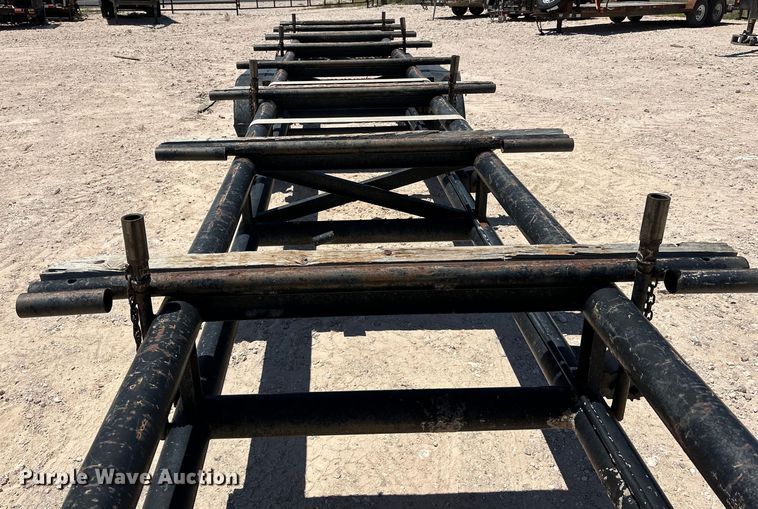 image for item DG4445 2016 Shop built pipe trailer