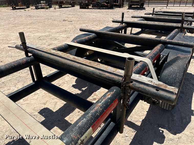 image for item DG4445 2016 Shop built pipe trailer