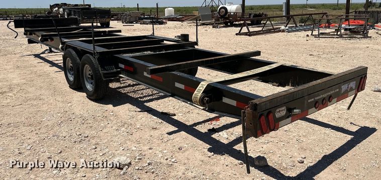 image for item DG4448 2019 Texas Bragg pipe trailer