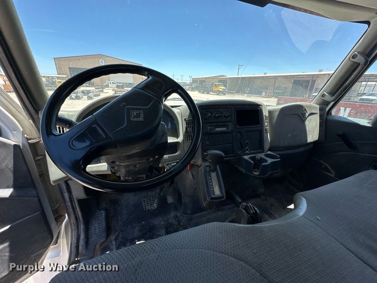 image for item DK6684 2013 International  DuraStar 4300 flatbed truck with crane