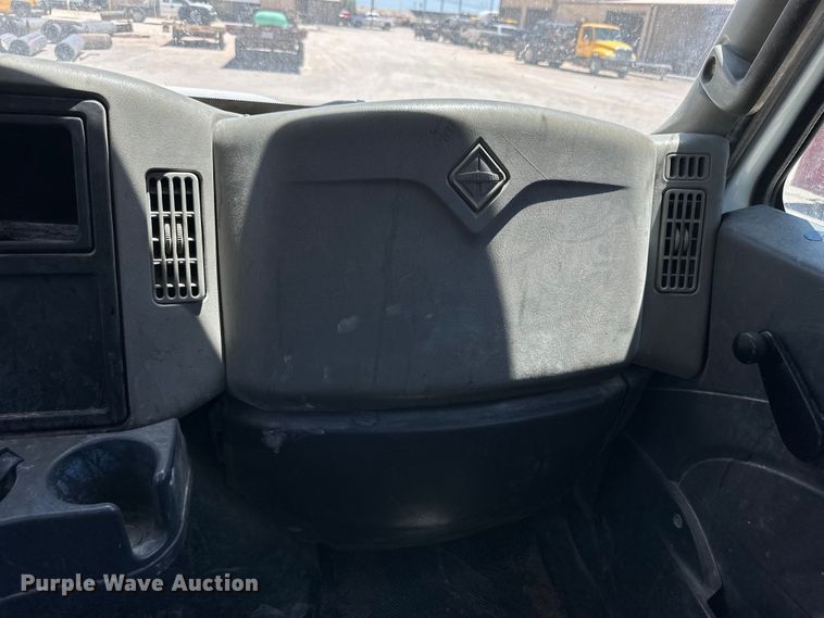 image for item DK6684 2013 International  DuraStar 4300 flatbed truck with crane