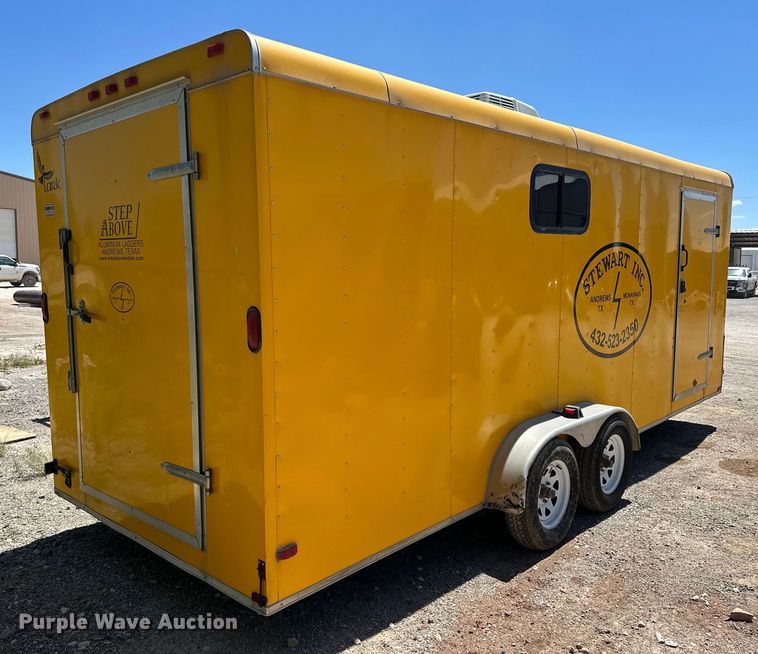 image for item DK6688 2015 Lark enclosed cargo trailer