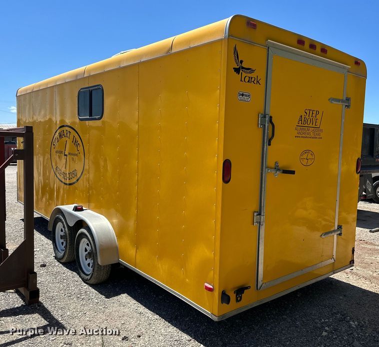 image for item DK6688 2015 Lark enclosed cargo trailer