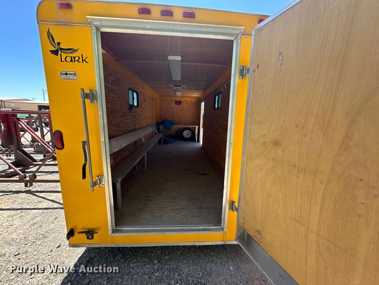 image for item DK6688 2015 Lark enclosed cargo trailer