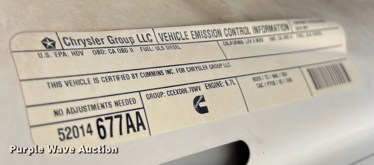 image for item DO2427 2012 Dodge Ram 3500HD Crew Cab flatbed pickup truck