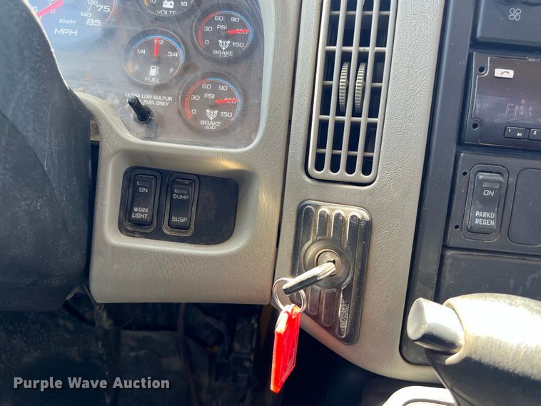 image for item DO2429 2018 International  DuraStar 4300 flatbed truck with crane