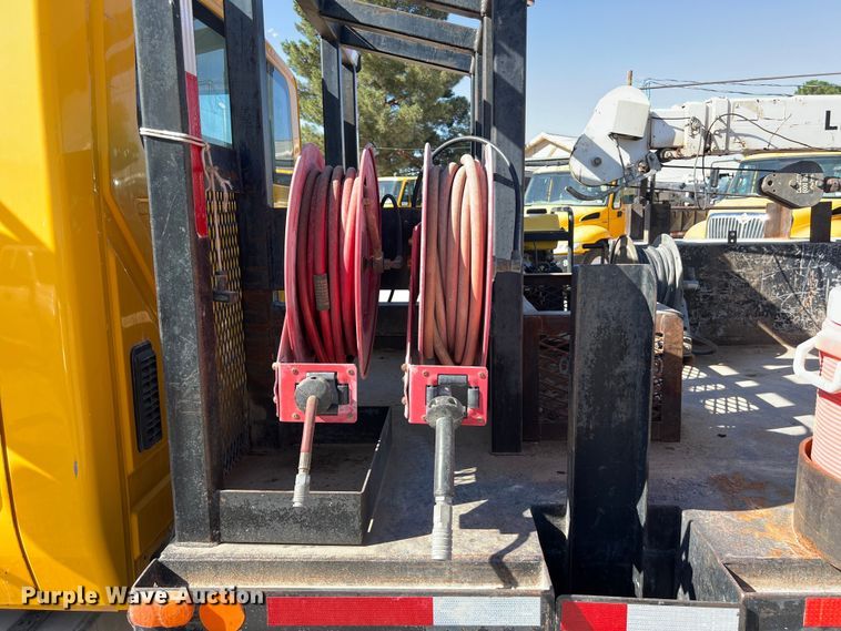 image for item DO2435 2013 International  DuraStar 4300 flatbed truck with crane