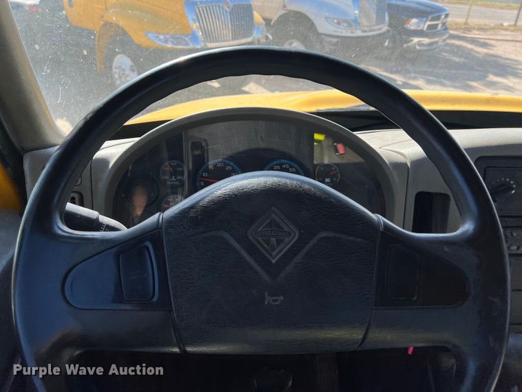 image for item DO2435 2013 International  DuraStar 4300 flatbed truck with crane