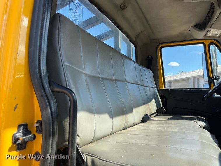 image for item DO2435 2013 International  DuraStar 4300 flatbed truck with crane