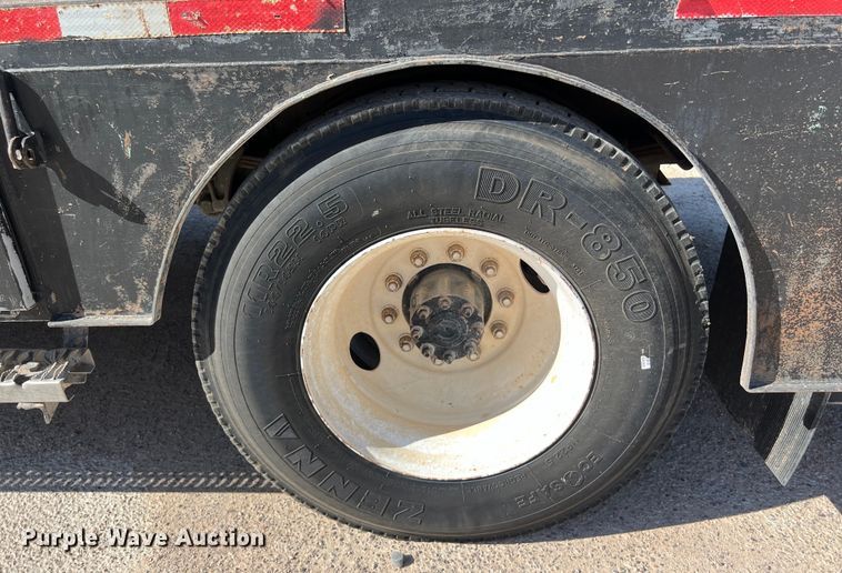 image for item DO2435 2013 International  DuraStar 4300 flatbed truck with crane