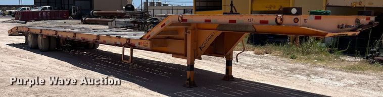 image for item LU9966 2008 Kaufman  drop deck equipment trailer