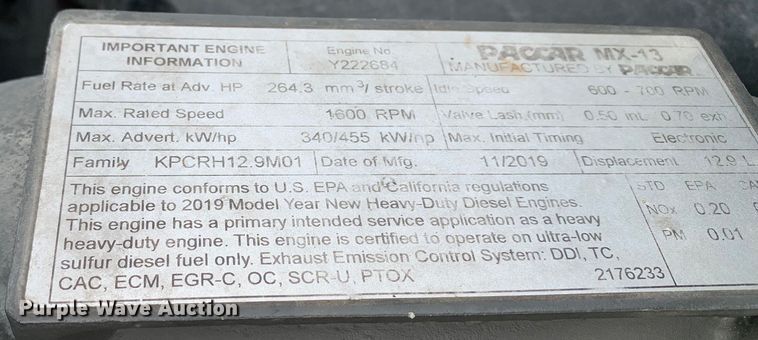 image for item DM7934 2020 Kenworth T680 semi truck