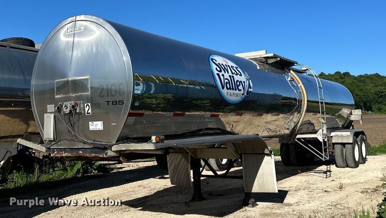 image for item DP8394 1985 Brenner  SS Transport  tank trailer