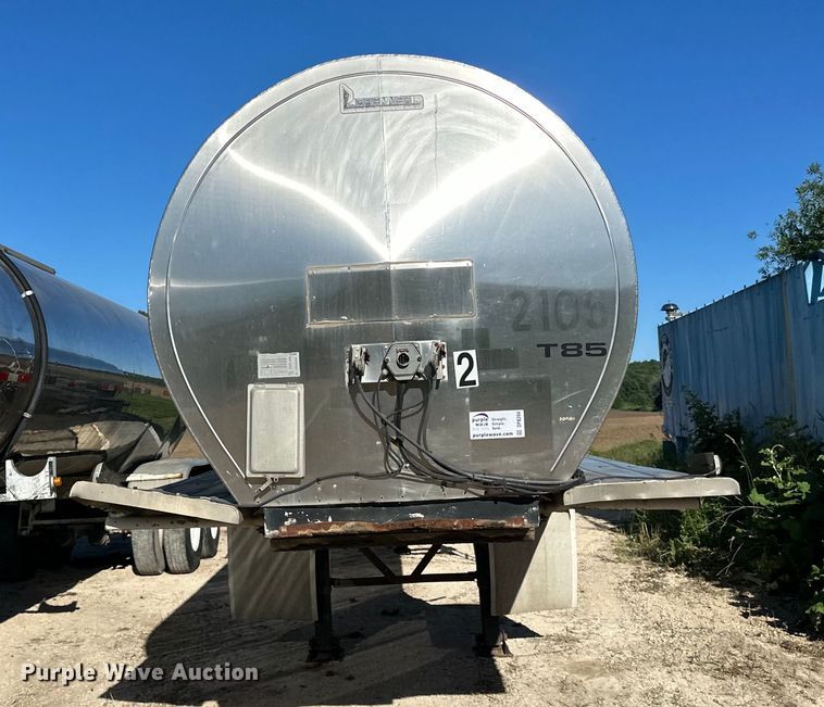 image for item DP8394 1985 Brenner  SS Transport  tank trailer