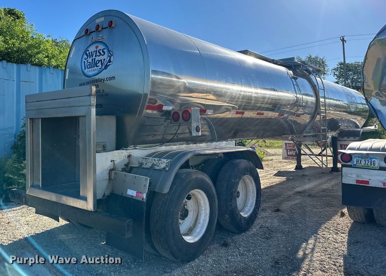 image for item DP8394 1985 Brenner  SS Transport  tank trailer