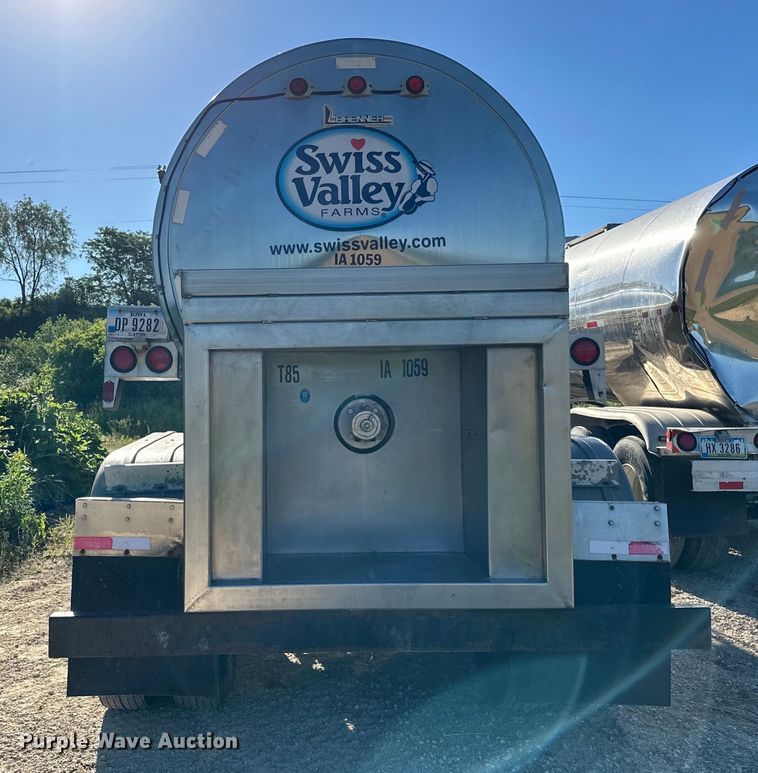 image for item DP8394 1985 Brenner  SS Transport  tank trailer