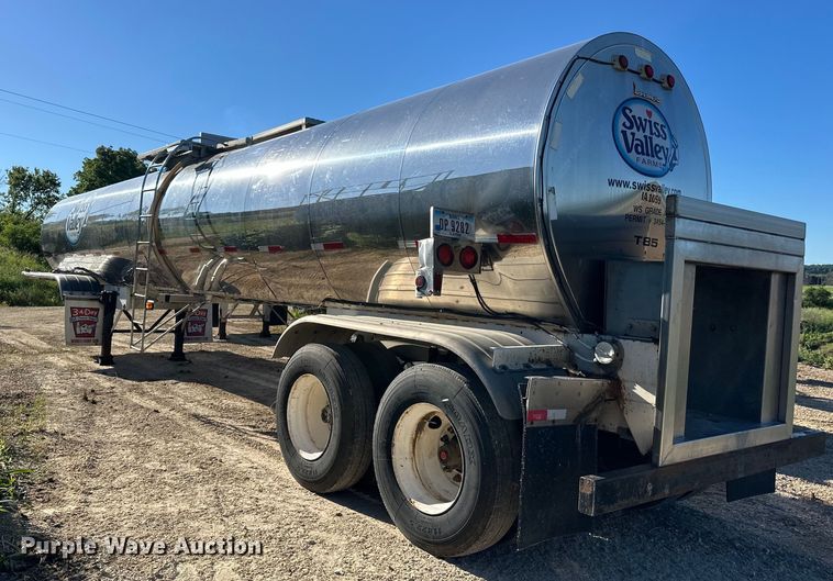 image for item DP8394 1985 Brenner  SS Transport  tank trailer