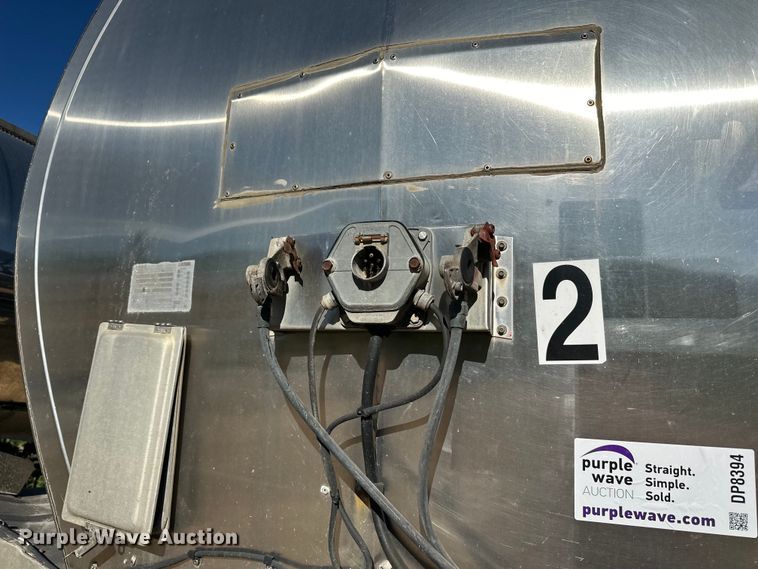 image for item DP8394 1985 Brenner  SS Transport  tank trailer