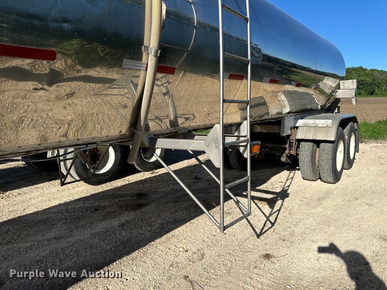 image for item DP8394 1985 Brenner  SS Transport  tank trailer
