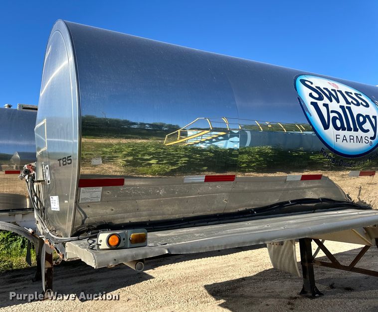 image for item DP8394 1985 Brenner  SS Transport  tank trailer