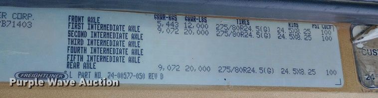 image for item DQ7211 2000 Freightliner  FLD semi truck