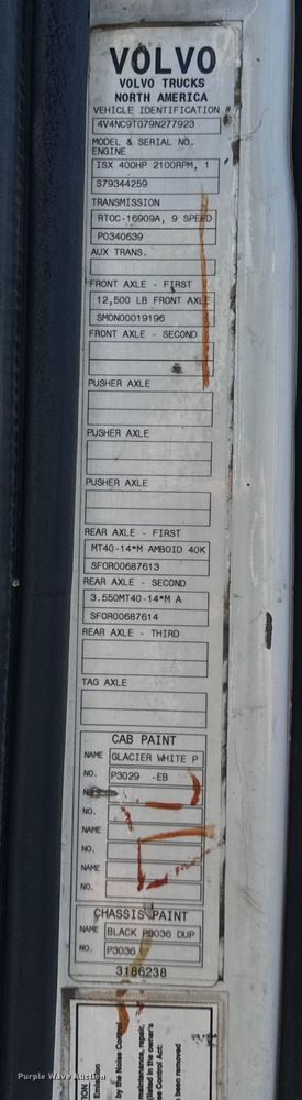 image for item DV5776 2009 Volvo  VNL semi truck