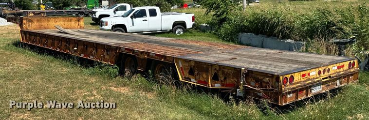 image for item DX0848 2000 Trail King TK70HT-492 hydratail drop deck equipment trailer